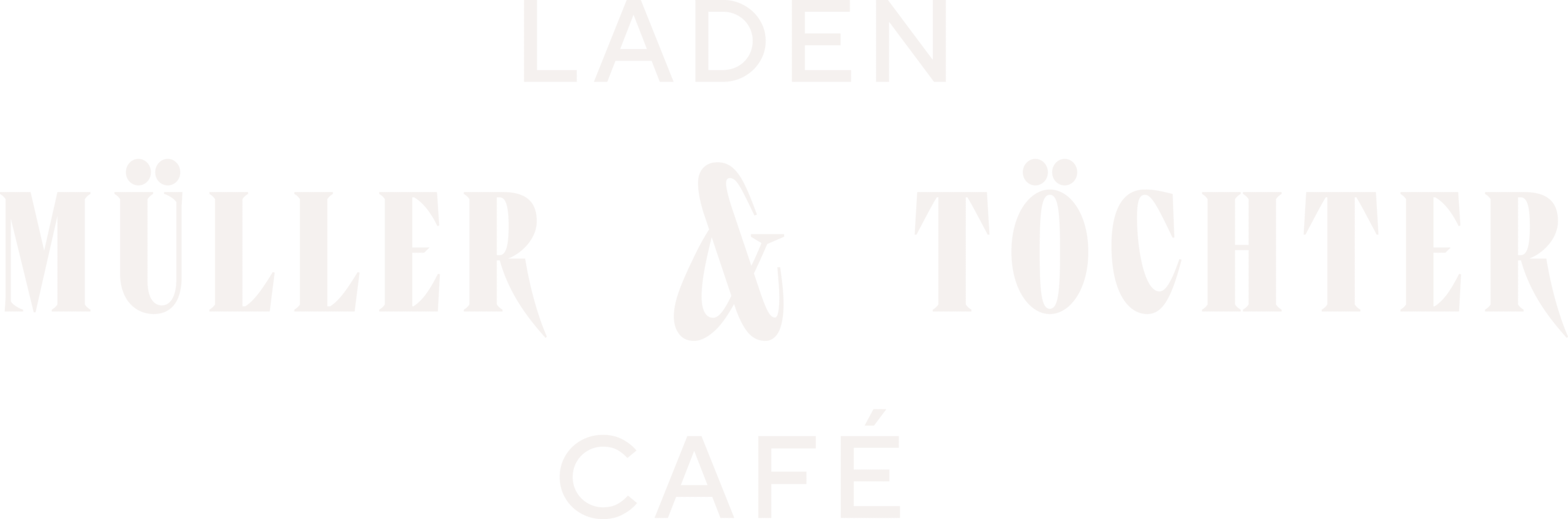 Müller & Töchter Logo - Schmutzweiß